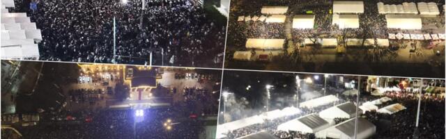 SPEKTAKULARNI PRIZORI ISPRED ĆACILENDA, OTVORENO BOŽIĆNO SELO PRED NEPREGLEDNOM MASOM Štandovi puni, Srbija dočekuje praznike tradicionalno i u slozi (FOTO)