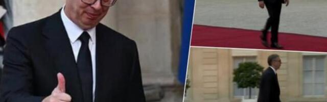 Vučić stigao na svečanu večeru u Parizu: Predsednik sa Makronom i evropskim liderima u Jelisejskoj palati