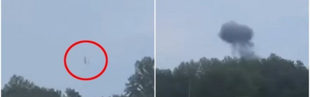 SRUŠIO SE VOJNI AMERIČKI AVION! Posada je preživela (VIDEO)