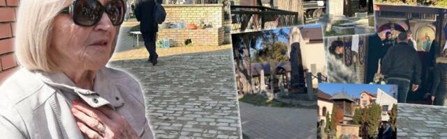 (FOTO/VIDEO) "Joj Brano, sine moj"! Mira Banjac jeca na sav glas, sahrana sina legendarne glumice, stigla i Milica Milša
