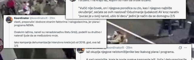 "I ŠTA ĆEMO SAD?!" Nizom od pet tvitova raskrinkana najmonstruoznija laž blokadera o "zvučnom topu": Oduzimali Vučiću ljudskost da se dodvore strancima! (FOTO)