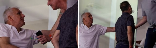 FOTO UBOD: Ruka ruci - prvi susret Željka Obradovića i Dejana Radonjića