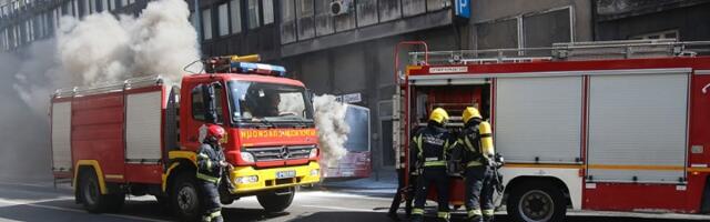 Zapalio se trolejbus u Vojislava Ilića