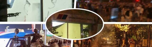 RAT ISPRED PROSTORIJA SNS NA PALILULI, DOLAZIO I VUČIĆ! Blokaderi rušili, demolirali i palili sve pred sobom! RAZBIJALI I U ZEMUNU!  (VIDEO, FOTO)