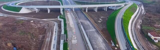 This is the impressive aerial view of the Morava Corridor highway section that was opened today