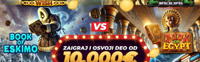 Priključi se SLOT DVOBOJU i preuzmi deo nagradnog fonda od 10.000 EVRA!