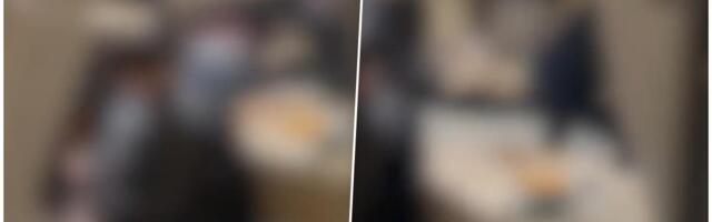 SNIMAK NEČUVENE MAKLJAŽE OBILAZI SRBIJU: Sevale pesnice, jurili se, gurali stolove, žena šutira, a on spava... Gost prespavao kafansku tuču a iza leđa mu haos