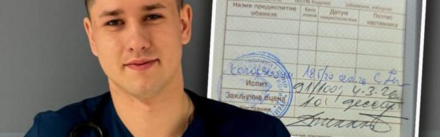 MILOŠ PAVLOVIĆ DOBIO DESETKU KOD PROFESORA BLOKADERA! Stajao je tik uz Srđana Milivojevića, ali studentu Medicinskog nije mogao da nađe zamerku