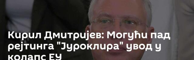 Кирил Дмитријев: Могући пад рејтинга "Јуроклира" увод у колапс ЕУ