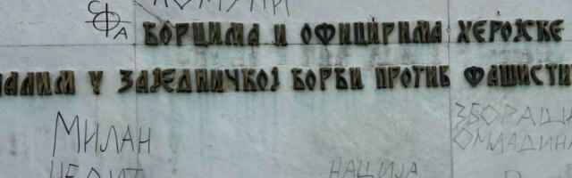 Оскрнављен споменик совјетским црвеноармејцима у Пожаревцу