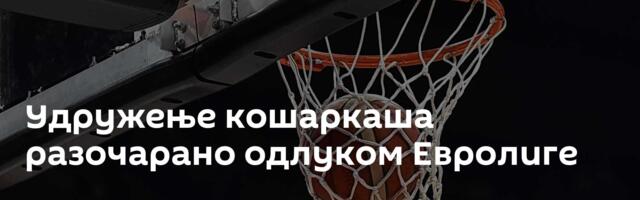 Удружење кошаркаша разочарано одлуком Евролиге