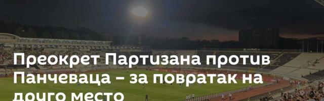 Преокрет Партизана против Панчеваца – за повратак на друго место