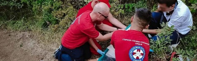 Gorska služba evakuisala povređenog biciklistu u blizini Niške banje