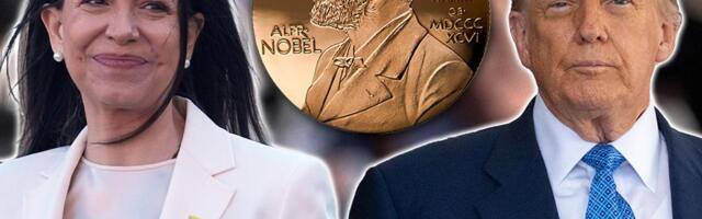 TRAMP KONAČNO "DOBIO" NOBELA ZA MIR OD MAČADO, ONA SE NADA VEĆOJ NAGRADI Venecuelanska opozicionarka po svaku cenu želi da ga ubedi da treba da bude predsednica