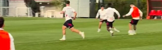 Kakva golčina fudbalera Zvezde s pola terena: Krunić oduševio potezom na treningu (VIDEO)