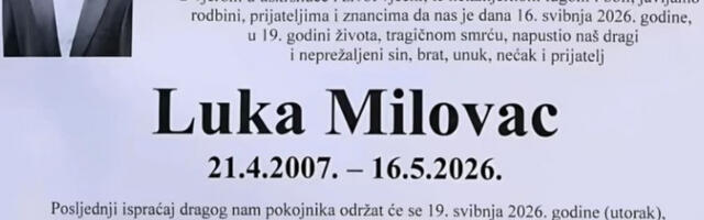 Дан жалости у Дрнишу: убиство 19-годишњег Луке потресло Хрватску
