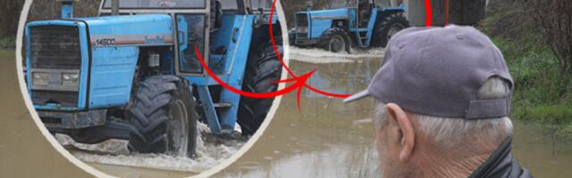 MEŠTANI ODSEČENI OD SVETA ZBOG IZLIVANJA ZAPADNE MORAVE! Na traktorima prevoze decu do škole! (FOTO, VIDEO)