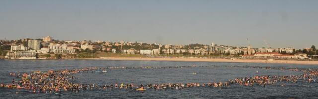 DIRLJIV PRIZOR NA SIDNEJSKOJ OBALI, I KAMEN BI ZAPLAKAO: Hiljade ljudi ušlo u more, pa zaplivalo u čast žrtava masakra sa Bondi plaže! (FOTO/VIDEO)