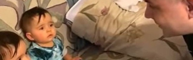 Nepoznati muškarac je zapravo tata? Reakcija devojčica na očevu novu frizuru je nasmejala svet (VIDEO)