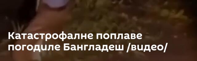 Катастрофалне поплаве погодиле Бангладеш /видео/