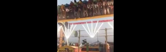 Inspektor poginuo spasavajući ljude: Strašna nesreća na vašaru u Indiji, snimak je uznemirujući