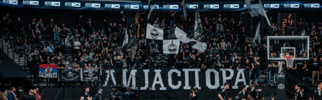 PARTIZAN U PARIZU KAO KOD KUĆE: Grobari napravili fantastičnu atmosferu, crno-beli imaju sjajnu podršku!