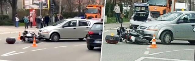 Žestoka nezgoda u Prijepolju: Sudarili se motocikl i automobil (FOTO/VIDEO)