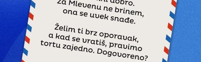 „Draga Plazma, nadam se da ste ti i mini mini dobro“: Preslatka poruka od drugara Orea