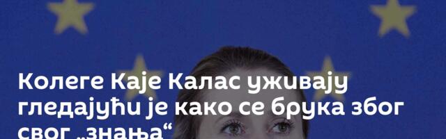 Колеге Каје Калас уживају гледајући је како се брука због свог „знања“