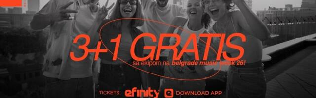BAVARIA TE VODI NA BELGRADE MUSIC WEEK 26: Kupi tri ulaznice putem sajta eFinity.rs i četvrtu dobijaš NA POKLON