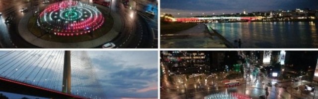SRPSKA PRESTONICA ŠALJE SNAŽNU PORUKU! Beograd večeras svetli u bojama ove zemlje! (FOTO)