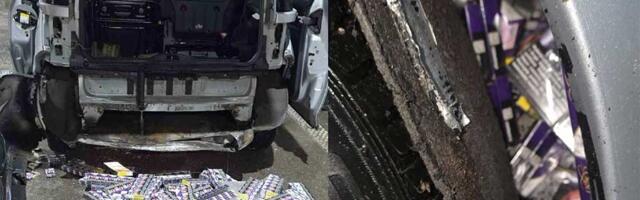 FOTO: Pokušaj krijumčarenja – tovar cigareta skriven u šupljinama automobila