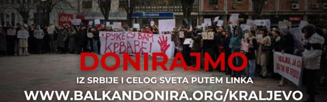 Studenti u blokadi u Kraljevu su pokrenuli akciju prikupljanja sredstava na platformi Balkan Donira