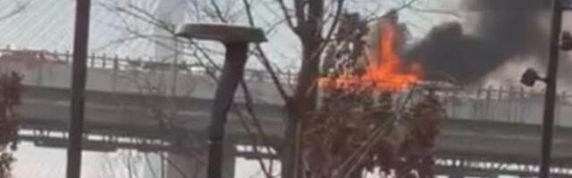 Bukti požar na Gazeli, saobraćaj obustavljen: Totalni kolaps na najprometnijem mostu, dim kulja na sve strane