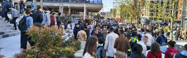 Suđenje studentima: Skup podrške ispred Palate pravde (FOTO, VIDEO)