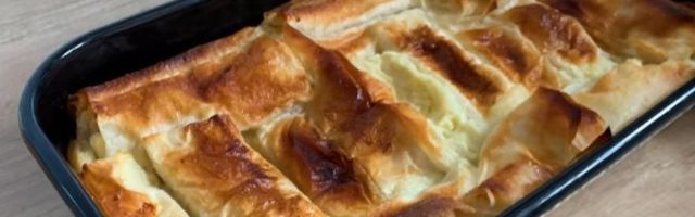 (VIDEO) MEKANA PITA SA SIROM! Spremna samo za POLA SATA