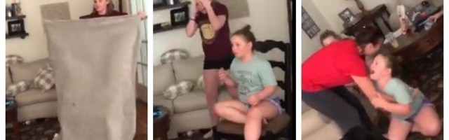 (VIDEO) Odlučili su da se našale sa devojčicom i NASTAO JE SNIMAK KOJI MILIONI LJUDI ŠIROM SVETA GLEDAJU OTVORENIH USTA