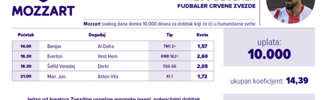 Humanitarni tiket u podne: Nova godina počinje s Milošem Degenekom i tipovanjem za lečenje Lane Jovanović