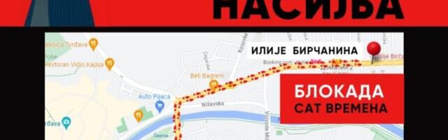 Protestna šetnja “Niš protiv nasilja” u petak. Blokada raskrsnice Knjaževačke i Ilije Birčanina na jedan sat.
