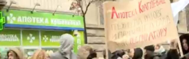 PROTEST apotekara: Iz drugih gradova došli u Kragujevac, blokirali saobraćaj