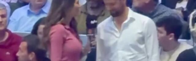 Novak Đoković pričao s lepom Milenom dok gleda Zvezdu: Ona je poznata u Španiji, udala se za bivšeg košarkaša