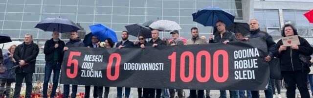 Protestima obilježeno pet mjeseci od pada nadstrešnice u Novom Sadu