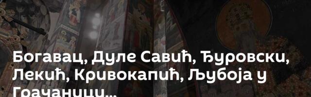 Богавац, Дуле Савић, Ђуровски, Лекић, Кривокапић, Љубоја у Грачаници...