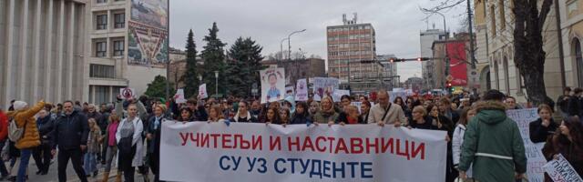 Poziv svim učiteljima i nastavnicima u Srbiji na potpunu obustavu rada uputili niški studenti i profesori