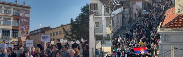 Na nebu iznad Leskovca beli baloni, na ulicama stotine građana