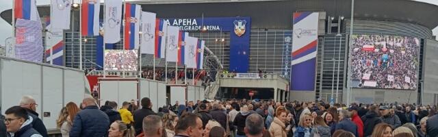Oglasio se MUP: Evo koliko je učesnika SNS mitinga u Areni