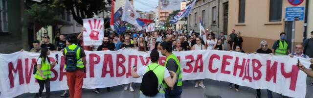 Naprednjaci i studenti protestovali istovremeno u Nišu – tenzije, ali bez sukoba
