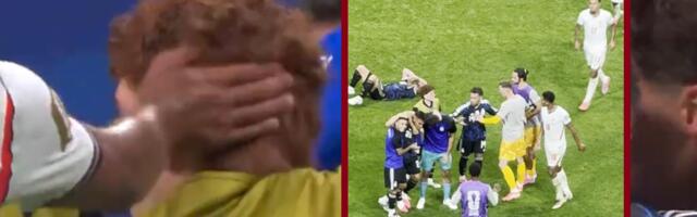 Skandal Belingema na ivici tuče! Kukavički uleteo u slavlje rivala i udario Argentinca /VIDEO/