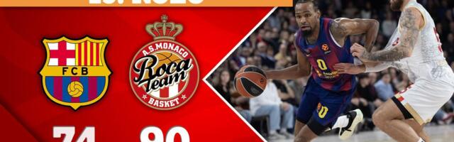 Evroliga 19. kolo | Barselona - Monako 74:90