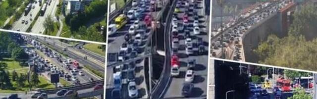 Krkljanac na Autokomandi i Bulevarima: Ovde su trenutno najveće gužve u Beogradu (FOTO)